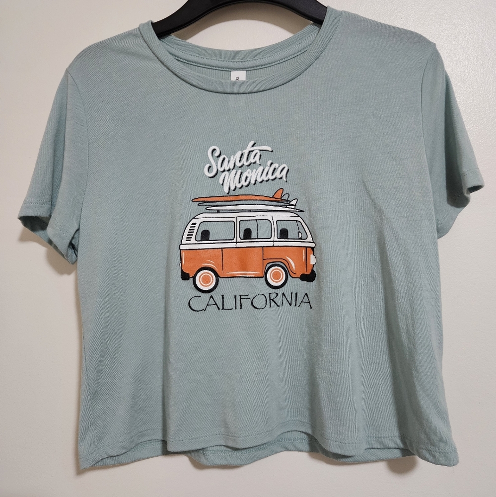 Bella Canvas Light Green Santa Monica Tee